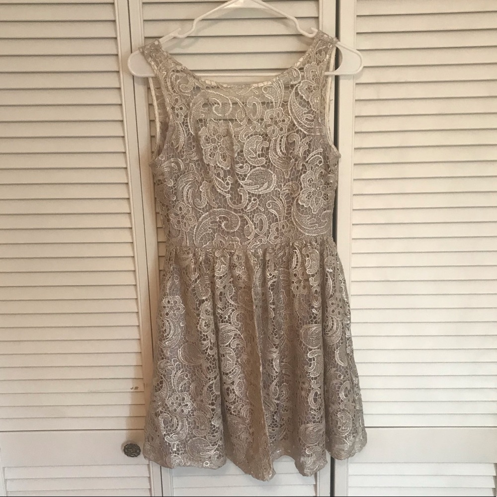 Silver Lace dress